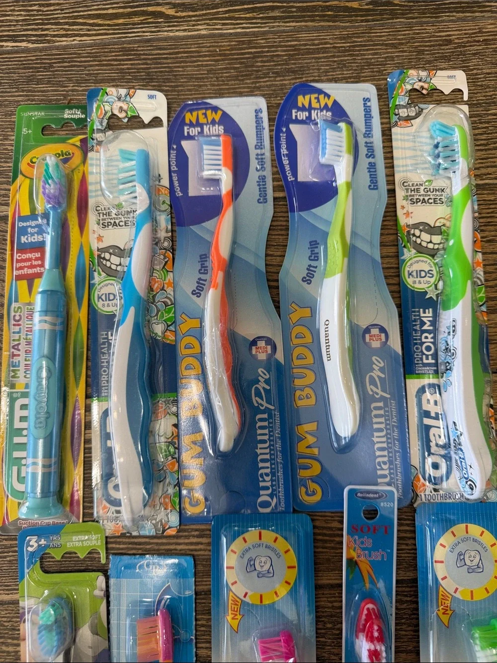 10 Kids Assorted Toothbrush Pack Assorted Brands Oral B GUM Multicolor
